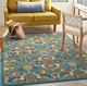 Nourison Home™ Allur Turquoise Ivory 5'x7' Area Rug-4
