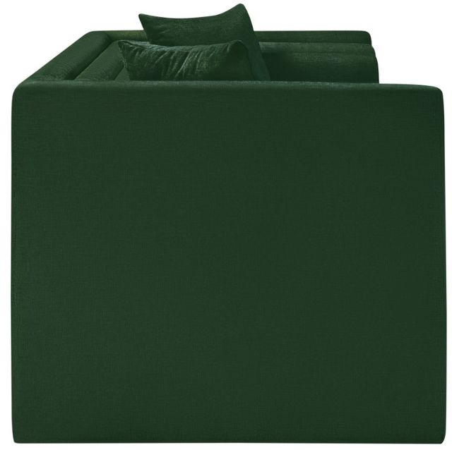 Meridian Furniture Everett Green Chenille Fabric Loveseat-1