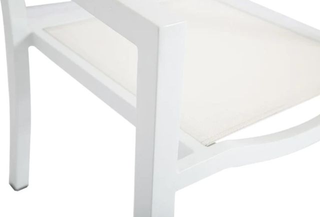 Sunset West Naples Satin White Metal Outdoor Club Chair-4