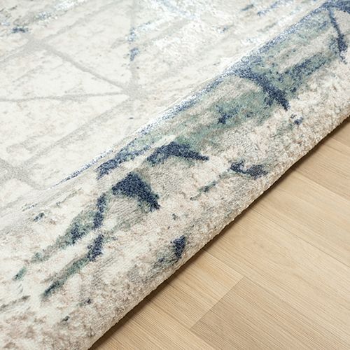 LR Home Antalya Blue/Beige 5'x7' Area Rug-3