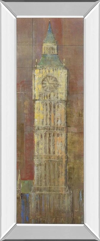Classy Art Big Ben by Longo Mirrored Frame Wall Art-0