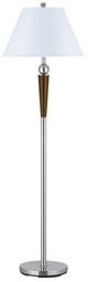 Cal® Lighting & Accessories Brushed Steel Floor Lamp-0