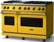 Viking® 5 Series 48" Daffodil Pro Style Gas (LP) Range with Brushed Brass Trim-2