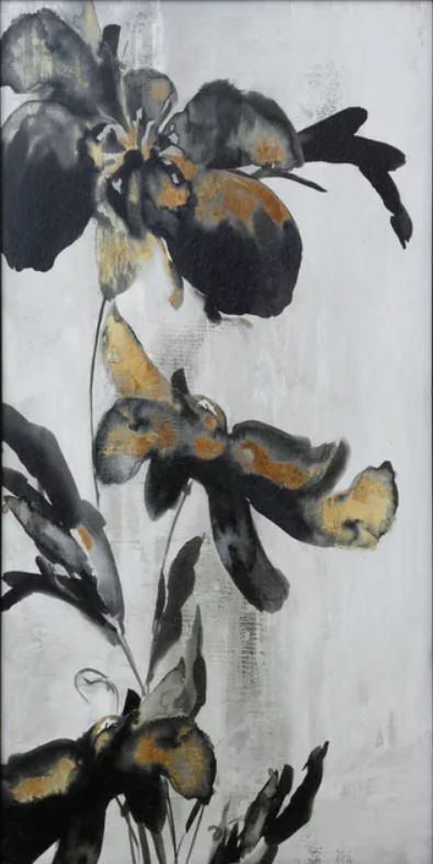 Stylecraft Black/Gold/Gray Wall Art-1