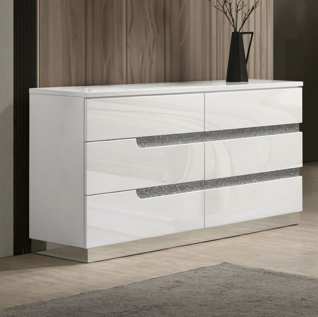 New Classic® Home Furnishings Paradox White Dresser-1