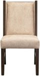 International Furniture Direct Forge Brown/Ivory Upholstered Dining Side Chair-1