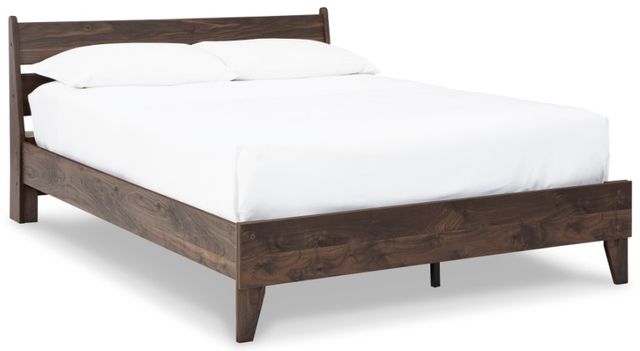 Signature Design by Ashley® Calverson 4-Piece Mocha Full Platform Bed Set-1
