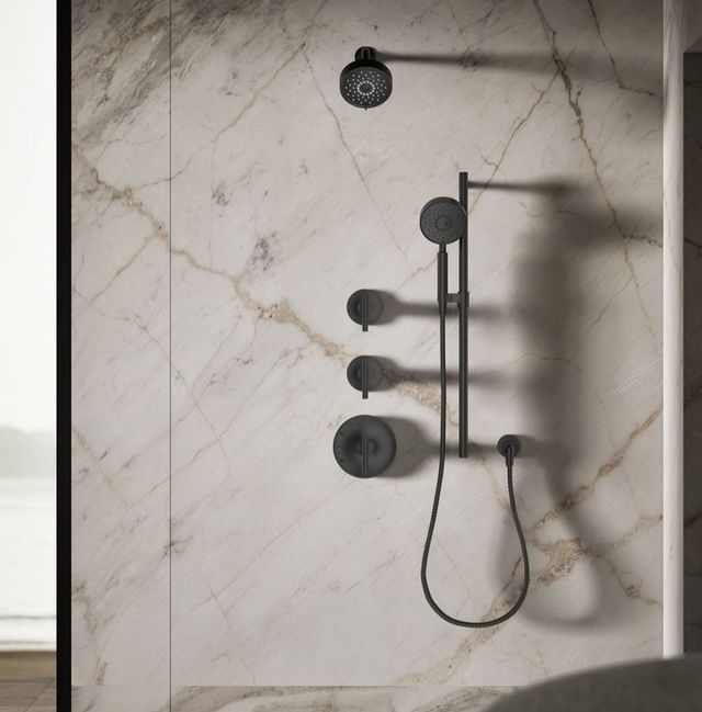 KOHLER® Purist® Matte Black 1.75 GPM 3-Function Showerhead-2