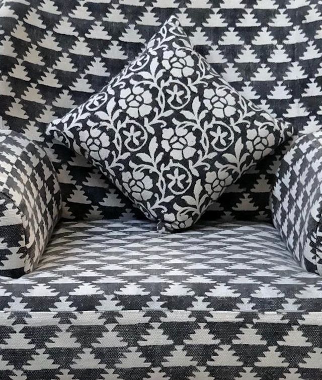 Jaipur Furniture Sofa With Wood Arms-1