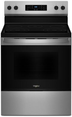 Whirlpool® 30" Fingerprint Resistant Stainless Steel Freestanding Electric Range
