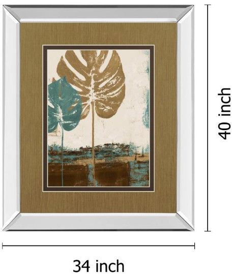 Classy Living Patricia Pinto Blue Leaves Il Wall Art-2