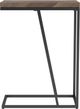 Coaster® Sergio Tobacco Chevron Rectangular Accent Table with Black Metal Base-3