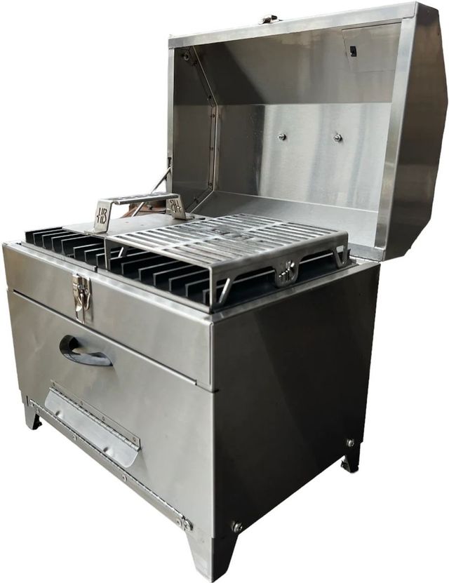 Hasty Bake 250 Pro 18" Stainless Steel Charcoal Freestanding Grill-2