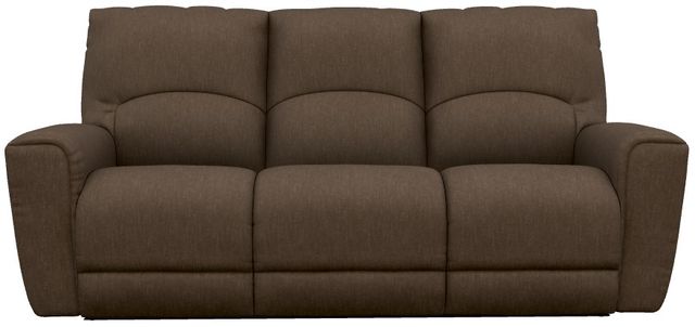 La-Z-Boy® Cassian Teak Power Reclining Sofa with Headrest and Lumbar-1