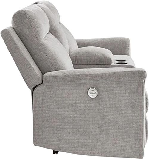 Signature Design by Ashley® Barnsana Ash Power Reclining Loveseat with Console-3