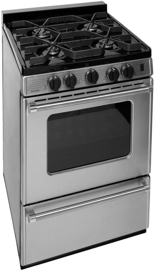 Premier Pro Series 24" Stainless Steel Freestanding Gas Range-3