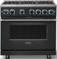 Viking® 7 Series 36" Antique Bronze Pro Style Liquid Propane Gas Range-3