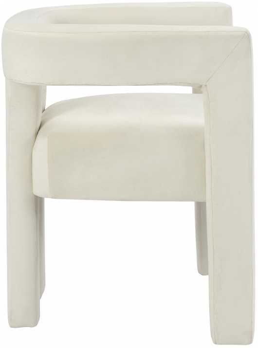 Meridian Furniture Athena Cream Dining Arm Chair-3