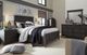 Magnussen Home® Westley Falls Graphite Complete California King Panel Bed with Storage Rails-1