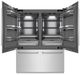 ZLINE 60 in. 32.2 Cu. Ft. Satin Stainless Steel Built In French Door Refrigerator with Graphite Gray Interior-1