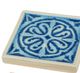 A & B Home 4-Piece Blue/White Coaster Set-1