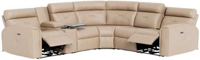 Palliser® Furniture Customizable Acacia 6-Piece Power Reclining Sectional with Power Headrest