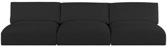 Meridian Furniture Ease 3-Piece Black Armless Sofa-2