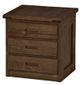 Crate Designs™ Furniture Brindle 24" Tall Nightstand with Lacquer Finish Top Only-0