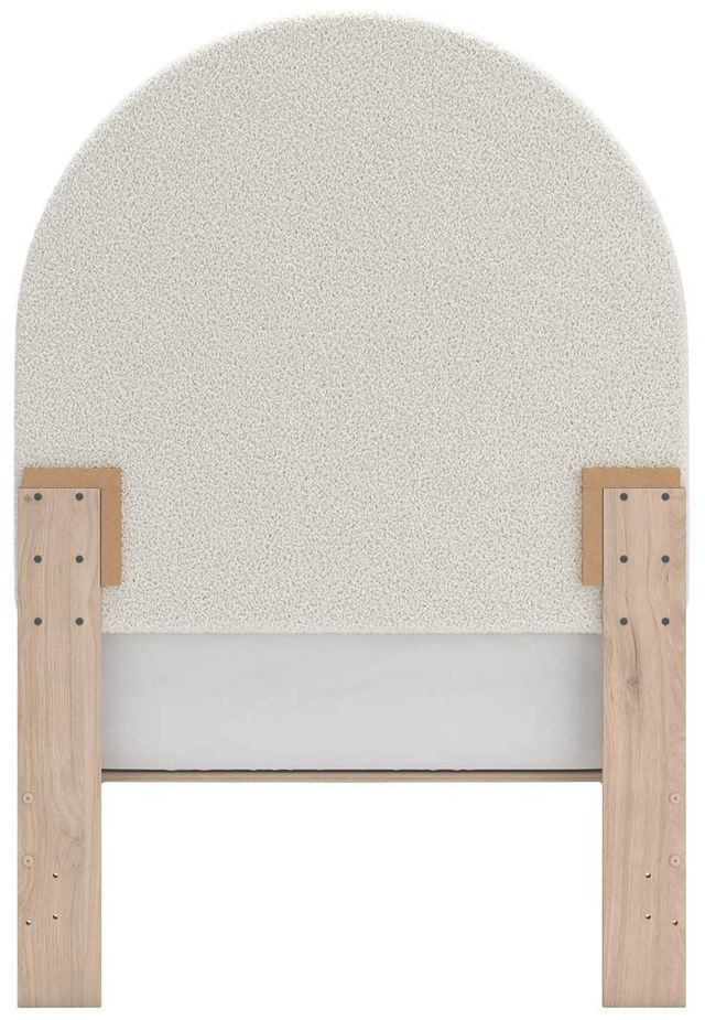 Signature Design by Ashley® Arloster Tan/White Upholstered Twin Panel Headboard-2