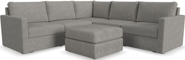 Flex by Flexsteel® 6-Piece Pebble Sectional with Ottoman-0