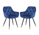 A & B Home Luppino 2-Piece Blue Dining Chair Set -0