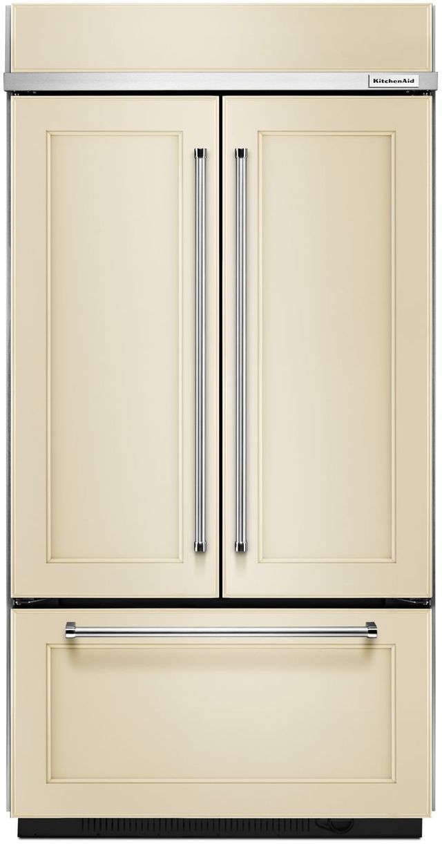 KitchenAid® 42 in. 24.2 Cu. Ft. Panel Ready Built In French Door Refrigerator-1