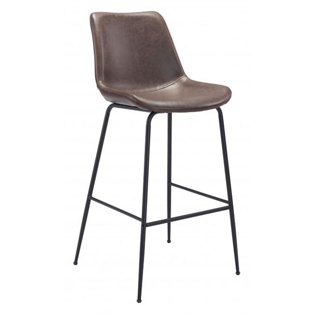 Zuo® Modern Byron Gray Bar Chair-0