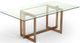 VIG Furniture Modrest Keaton Brass/Clear Modern Dining Table-0