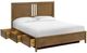 Whittier Wood® Furniture Bailey Nutmeg King Storage Panel Bed-2