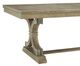 John Thomas Furniture® Cosmopolitan Taupe Gray Trestle Dining Table with Extension Leaves-1