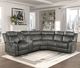 Homelegance® Centeroak 3-Piece Brownish Gray Manual Reclining Sectional-1