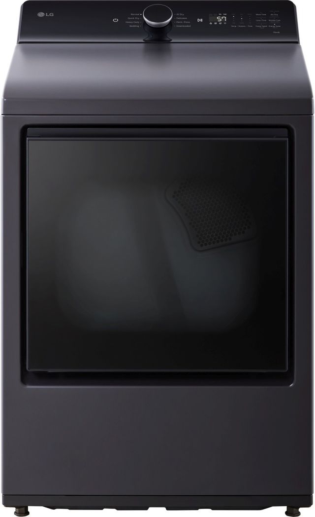 LG Matte Black Top Load Washer & Gas Dryer Laundry Pair-2
