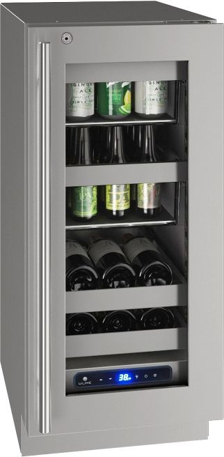 U-Line® 15" Stainless Steel Wine Cooler