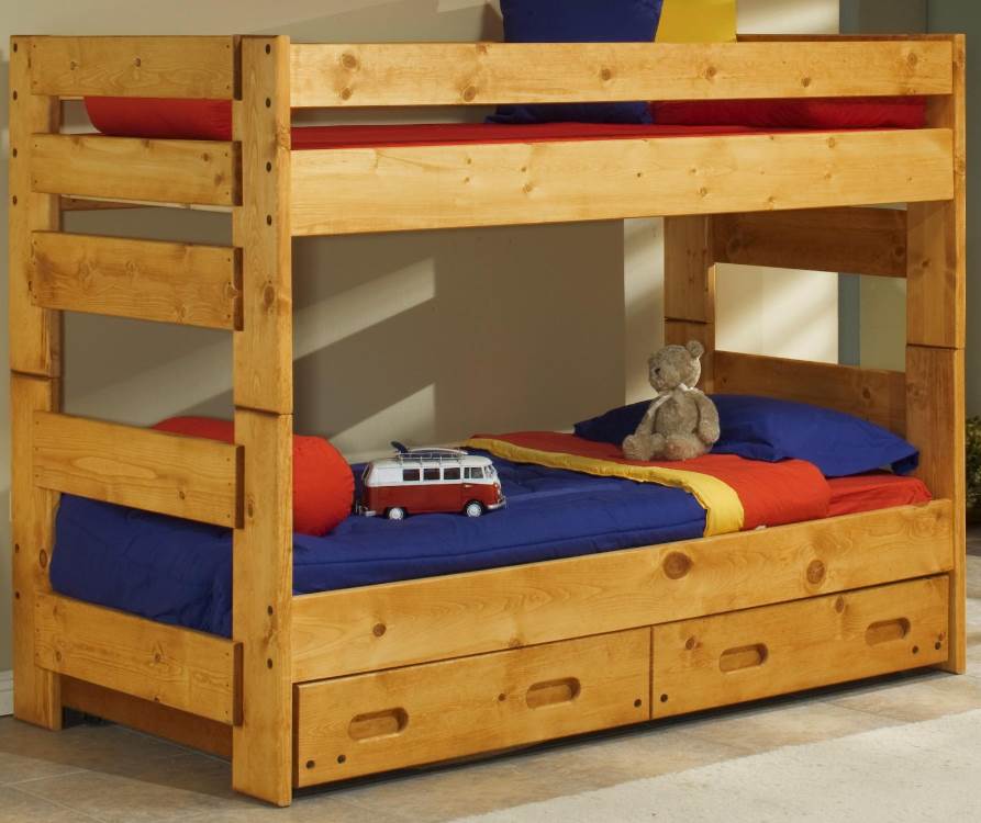 Trendwood Bunkhouse Wrangler Cinnamon Twin/Twin Bunk Bed