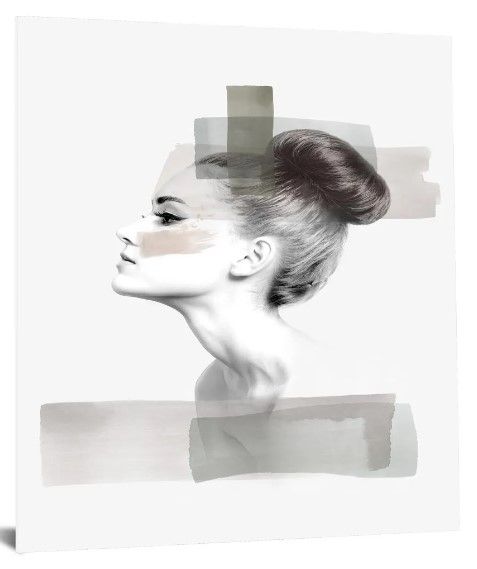 Classy Art Style 5 Tempered Glass plus Foil Wall Art-1