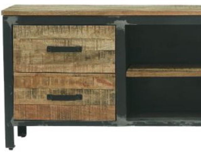 Jaipur Furniture induse Black/Brown Large TV Cabinet-1