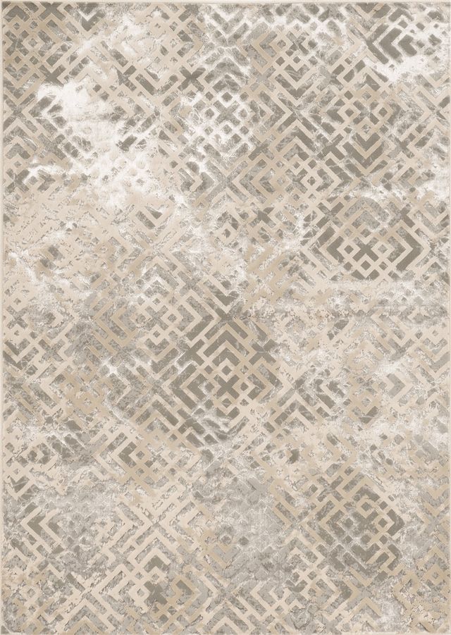 KAS Rugs Luna 7124 Sand/Silver Dimensions 5'x8' Area Rug-0