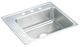 Elkay Lustertone® Classic Lustrous Satin Stainless Steel 25" x 22" x 7.63" Single Bowl Drop-in Classroom Sink-0