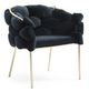 VIG Furniture Modrest Debra Black/Brass Dining Chair-0