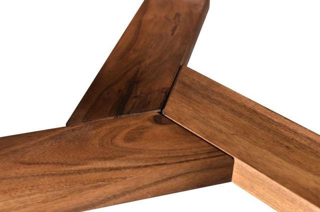 Moe's Home Collection Jinxx White Dining Table with Brown Base -3