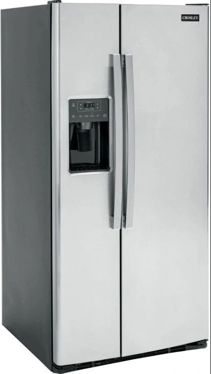 Crosley® 36 in. 25.3 Cu. Ft. Fingerprint Resistant Stainless Steel Side-by-Side Refrigerator-0