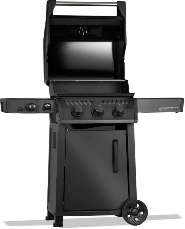 Napoleon Freestyle™ PRO 365 3-Burner Matte Black Freestanding Liquid Propane Grill with Infrared Side Burner-3