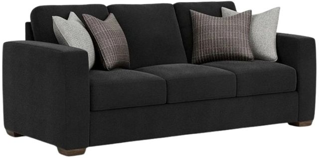 Flexsteel® Collins Gray Storm Three-Cushion Sofa-0