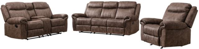 Mazin Furniture Rodney Brown Reclining Sofa with USB Port-2